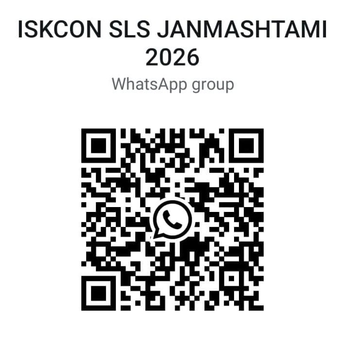 QR code to join the Janmashtami WhatsApp group